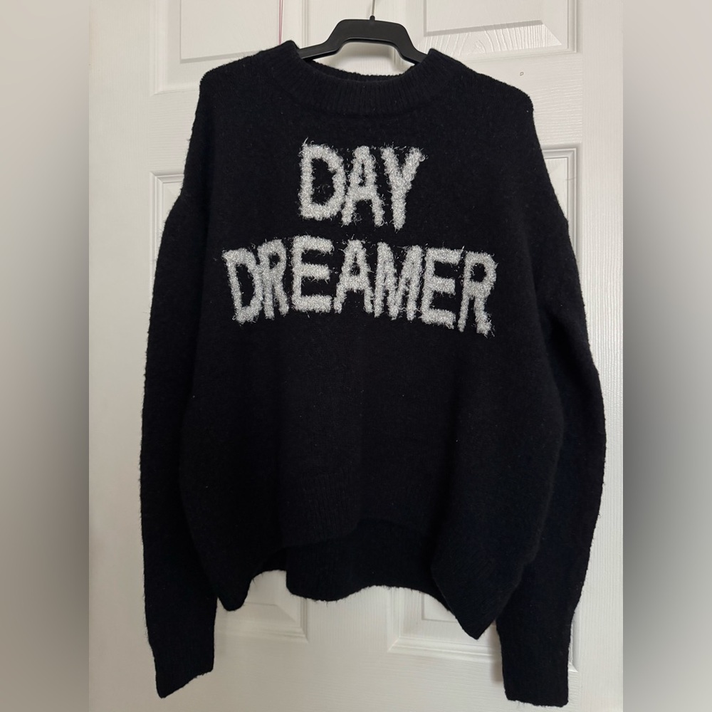 H&M Day Dreamer Oversized Sweater Black | dropped shoulder | long sleeves